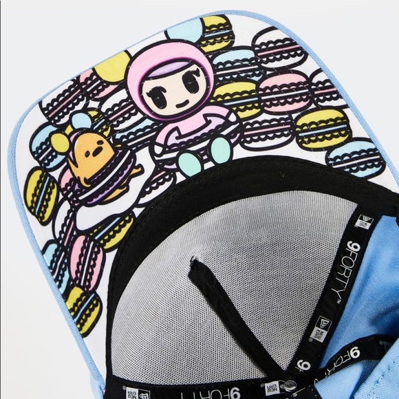NWT Tokidoki x Gudetama: Light Blue Gudetamacaron Embroidered SnapBack Hat main image 2